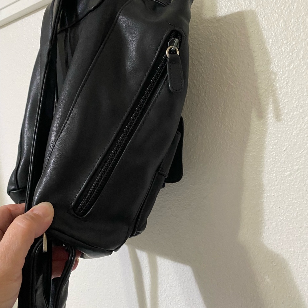 Genuine Leather Mini Backpack - Picture 7 of 15